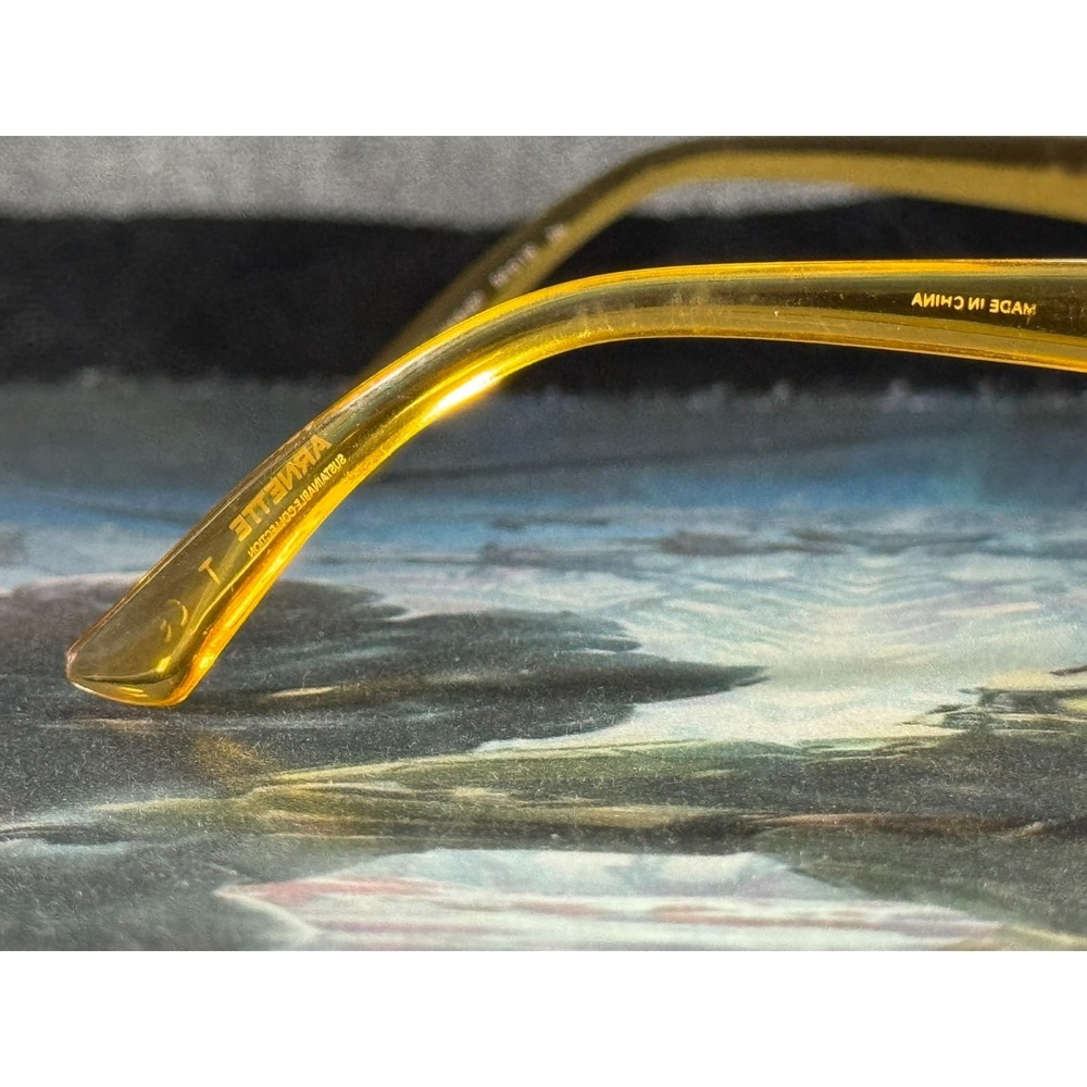 Arnette Lizard 4266-2655/87 Unisex Yellow Full Rim Eyeglasses Frame 54-18-145 - Picture 7 of 16